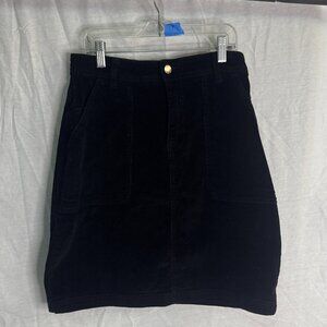 Jeanir Black Corduroy Skirt Medium